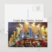 Temple Bar, Dublin, Ierland Briefkaart (Voorkant / Achterkant)