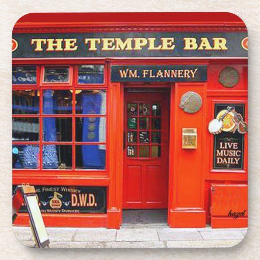 Temple Bar, Dublin, Ierland, Irish Pub Onderzetter (Voorkant)