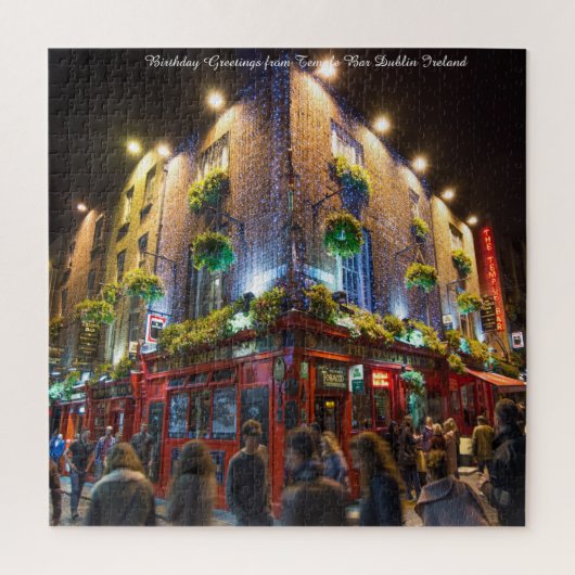 Temple Bar Dublin Ierland. Jigzaag Puzzle Legpuzzel (Verticaal)