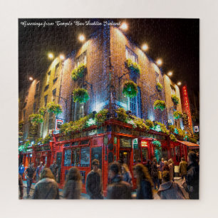 Temple Bar Dublin Ierland. Jigzaag Puzzle Legpuzzel