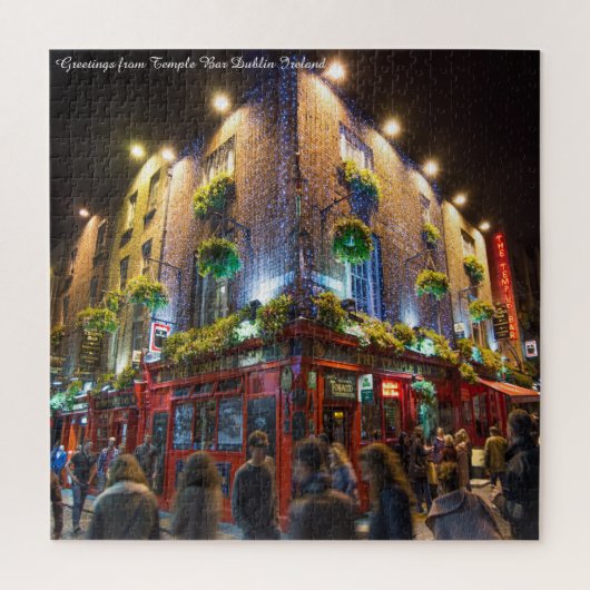 Temple Bar Dublin Ierland. Jigzaag Puzzle Legpuzzel (Verticaal)