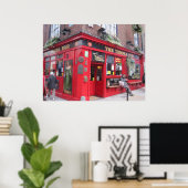 "Temple Bar" — Dublin, Ierland Poster (Thuiskantoor)