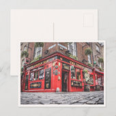 Temple Bar Dublin Iers Pub Foto Briefkaart (Voorkant / Achterkant)