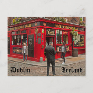 Temple Bar in Dublin, Ierland Briefkaart