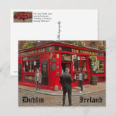 Temple Bar in Dublin, Ierland Briefkaart (Voorkant / Achterkant)