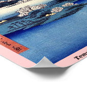 Temple bell at Mii by Ando, Hiroshige Ukiyoe Poster (Hoek)