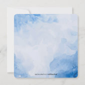 Temple bruiloft receptie uitnodigen-roze Waterverf Kaart (Achterkant)