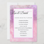 Temple bruiloft receptie uitnodigen-roze Waterverf Kaart (Voorkant)