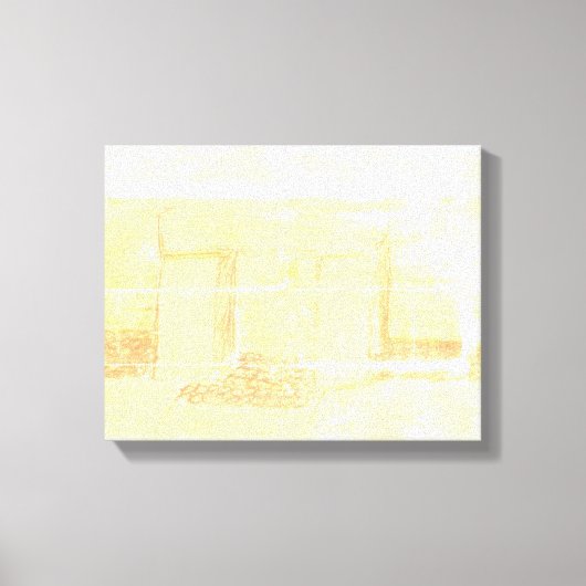 Temple by Day Canvas Afdruk (Voorkant)