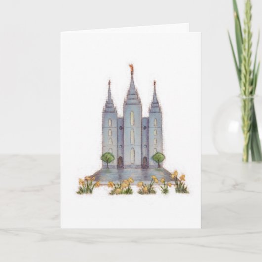 Temple Card Salt Lake City Kaart (Voorkant)