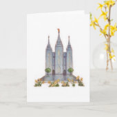 Temple Card Salt Lake City Kaart (Gele Bloem)