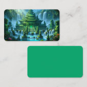 Temple Castle of the Secret Jade Throne Bookmark Visitekaartje (Voorkant / Achterkant)