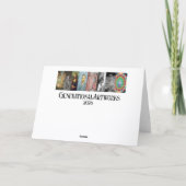 Temple Castle of the Secret Jade Throne Feestdagen Kaart (Achterkant)