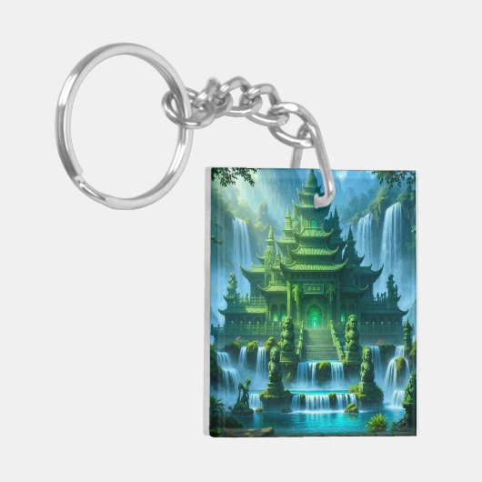 Temple Castle of the Secret Jade Throne Sleutelhanger (Voorkant Links)