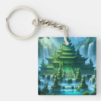 Temple Castle of the Secret Jade Throne Sleutelhanger