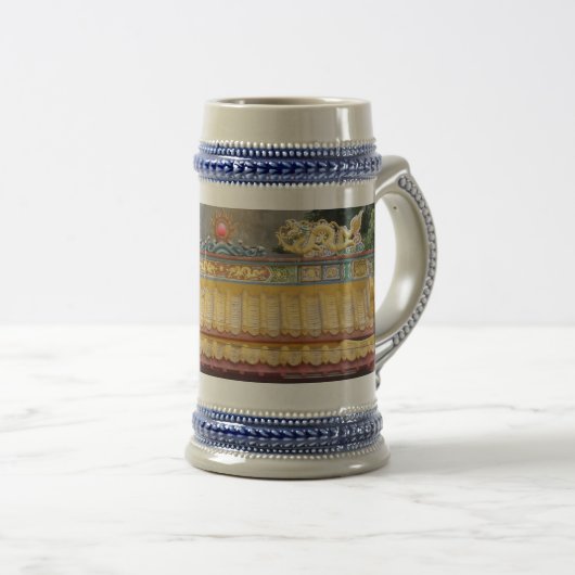 Temple Ceiling Grey/Blue 22 oz Stein Bierpul (Voorkant rechts)