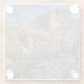 Temple Crag en Second Lake Glazen Onderzetter (Achterkant)