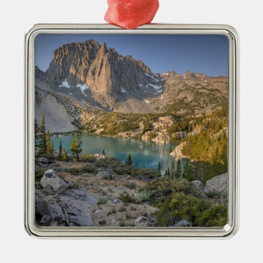 Temple Crag en Second Lake Metalen Ornament (Voorkant)