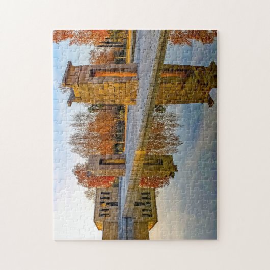 Temple Debod Madrid. Legpuzzel (Verticaal)