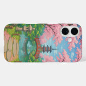 Temple en Cherry Blossom iPhone16 telefoonhoesje Case-Mate iPhone Case (Achterkant (horizontaal))