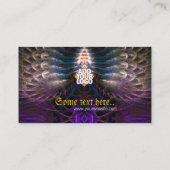 Temple Fractal Feathers Visitekaartje (Achterkant)