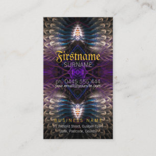 Temple Fractal Feathers Visitekaartje