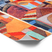 Temple Gardens (1920) van Paul Klee Poster (Hoek)