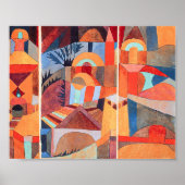 Temple Gardens (1920) van Paul Klee Poster (Voorkant)
