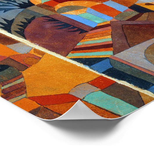 Temple Gardens : Paul Klee 1920 Poster (Hoek)