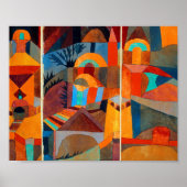 Temple Gardens : Paul Klee 1920 Poster (Voorkant)