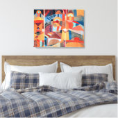 Temple Gardens | Paul Klee | Canvas Afdruk (Insitu (Slaapkamer))