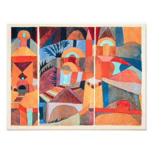 Temple Gardens Paul Klee Foto Afdruk