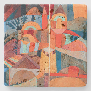Temple Gardens Paul Klee Stenen Onderzetter