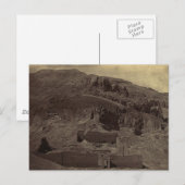 Temple, gekerfd in bergen, Egypte ongeveer 1856 Briefkaart (Voorkant / Achterkant)