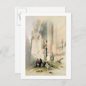 Temple genaamd El Khasne, Petra, 7 maart 1839, pl Briefkaart (Voorkant / Achterkant)