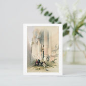 Temple genaamd El Khasne, Petra, 7 maart 1839, pl Briefkaart (Staand voorkant)