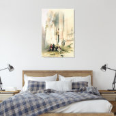 Temple genaamd El Khasne, Petra, 7 maart 1839, pl Canvas Afdruk (Insitu (Slaapkamer))