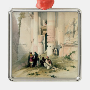 Temple genaamd El Khasne, Petra, 7 maart 1839, pl Metalen Ornament