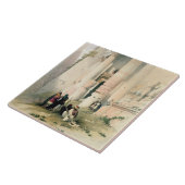 Temple genaamd El Khasne, Petra, 7 maart 1839, pl Tegeltje (Zijkant)