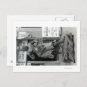 Temple Guard Statue op Pacific Curio Shop Briefkaart (Voorkant / Achterkant)