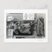 Temple Guard Statue op Pacific Curio Shop Briefkaart (Voorkant)