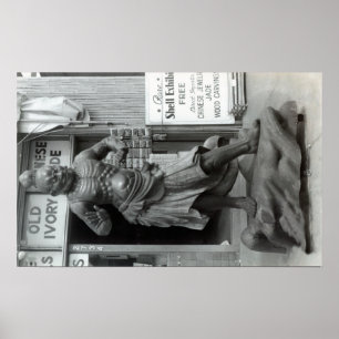 Temple Guard Statue op Pacific Curio Shop Poster