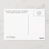 Temple Guardians Briefkaart (Achterkant)