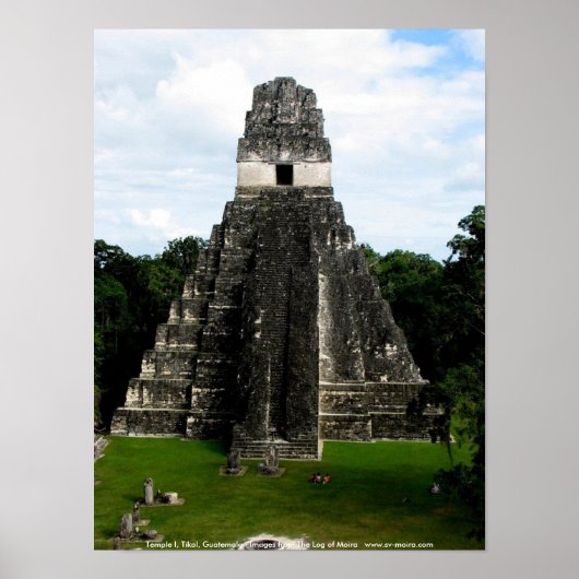 Temple I, Tikal, Guatemala Poster (Voorkant)