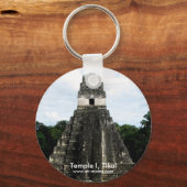 Temple I, Tikal, Guatemala Sleutelhanger (Voorkant)
