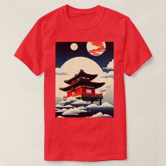 Temple in de Sky T-shirt (Design voorkant)