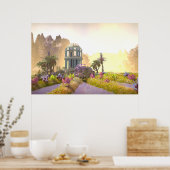 Temple in de Valley Poster (Keuken)