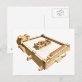 Temple in Jerusalem. Herod's tempel Briefkaart (Voorkant / Achterkant)