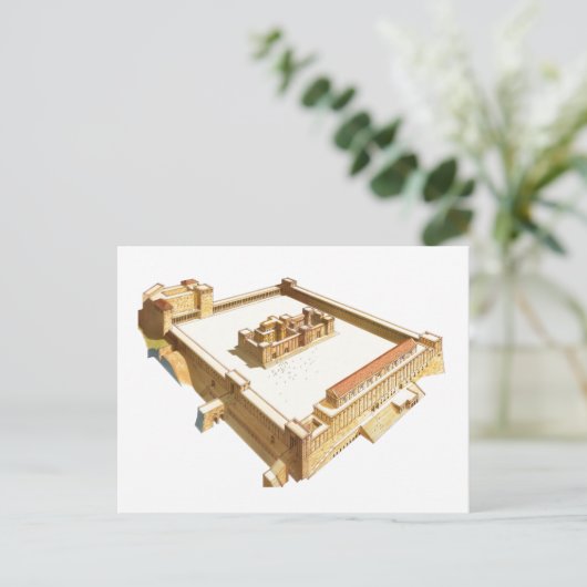 Temple in Jerusalem. Herod's tempel Briefkaart (Staand voorkant)