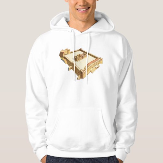 Temple in Jerusalem. Herod's tempel Hoodie (Voorkant)
